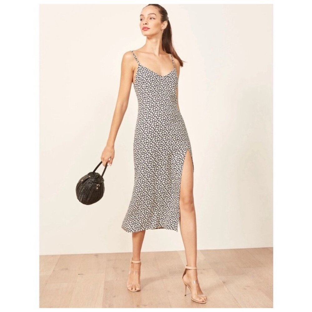 Reformation Crimini slip dress - Navy